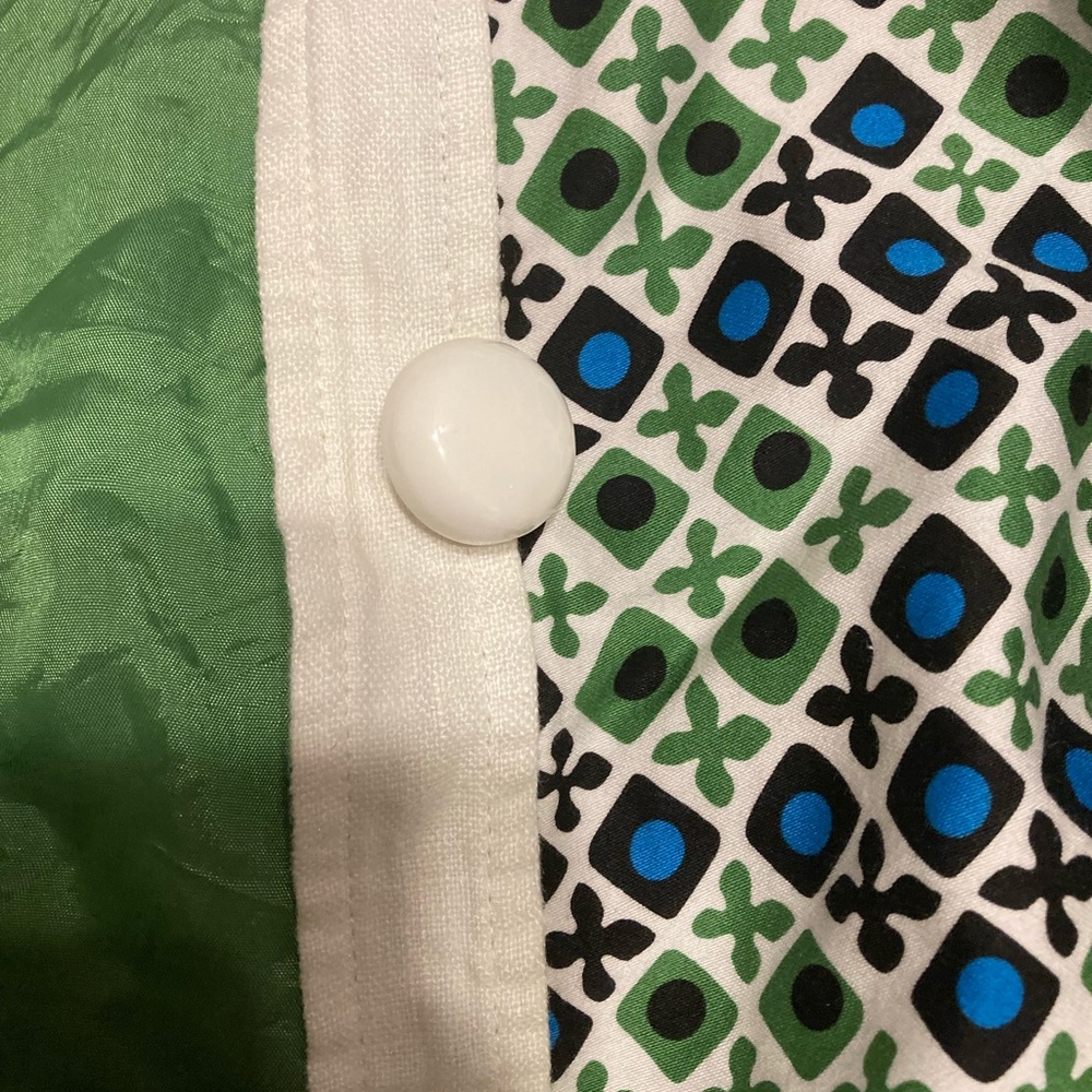 Donna Morgan Button Down Retro Patterned Dress Si… - image 7